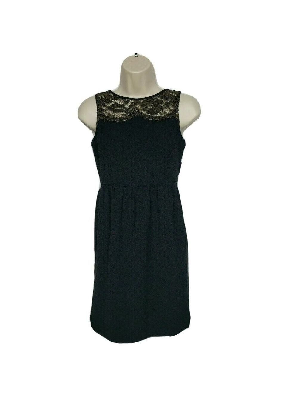 Ann Taylor LOFT Black Petite Sheath Dress Size 00 Petite